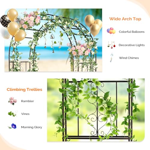 Garden Arbor Double Layer Arch Archway for Wedding Ceremony Party