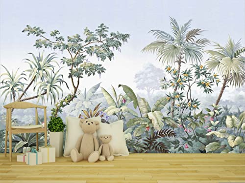 Tropical Banana Leaf Wallpaper Green Plant (56.25 Sq Ft)