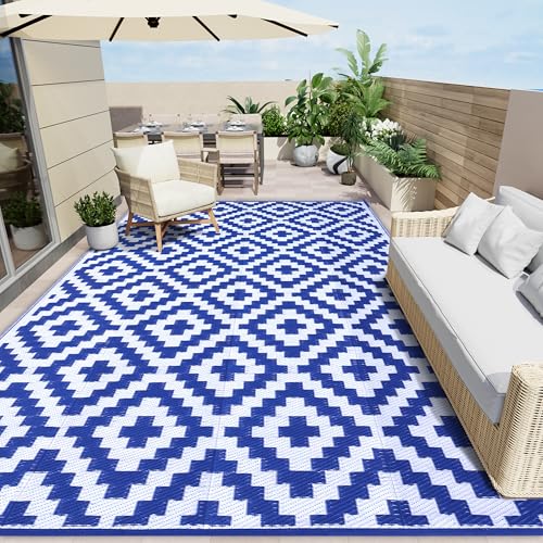 Outdoor Rug 8x10 ft Waterproof Reversible Mat (80 Count)