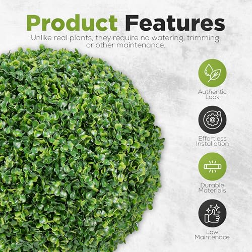16.14" Faux Boxwood Balls (2 Count)