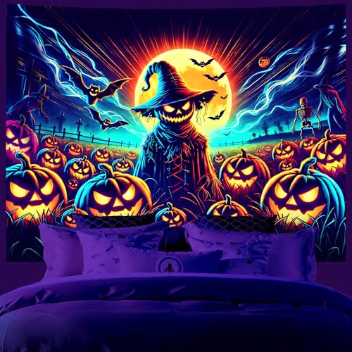 UV Reactive Halloween Tapestry