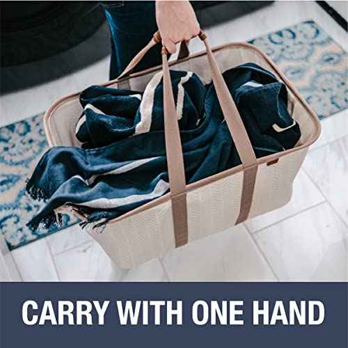 Collapsible Fabric Laundry Basket Tote Premium (2 Count)