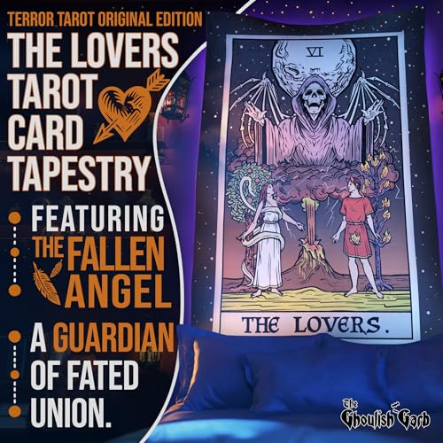 The Lovers Tarot Card Tapestry