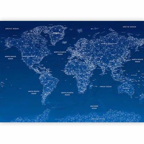 Wall Mural World Map 193x138 in (10 Count)