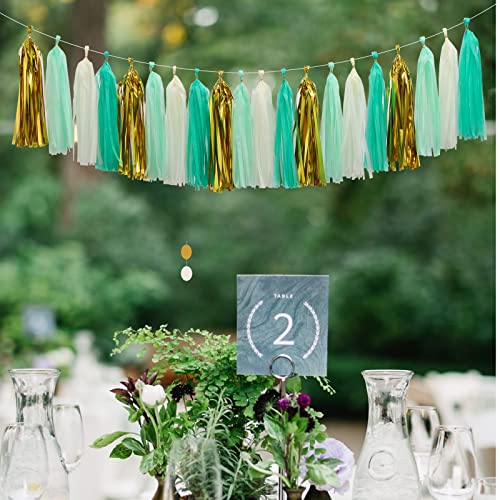 Teal Blue Mint Beige (20 Count)
