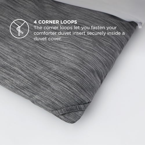 Dark Grey Queen Comforter Set