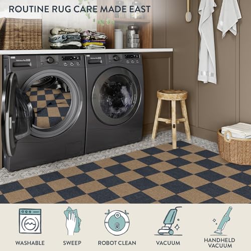Checkered Easy Jute 3x5 Outdoor Rug