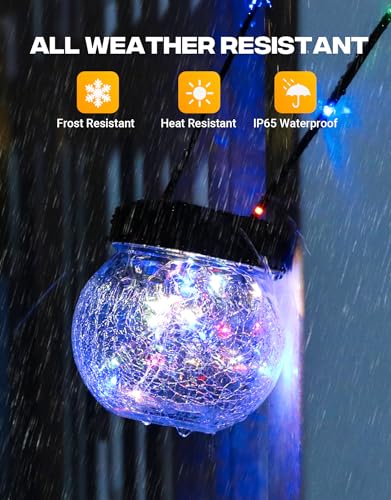 Solar Lantern Solar Lights Outdoor Waterproof 6 (6 Count)