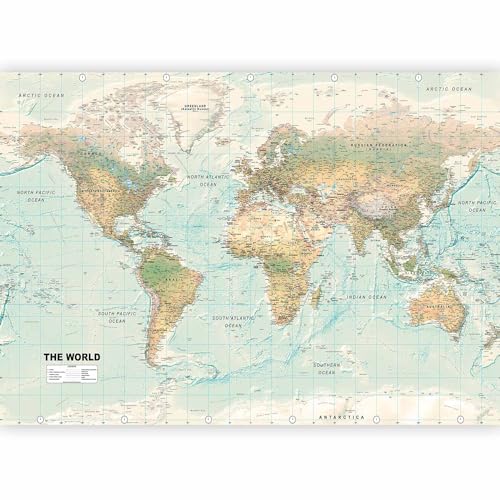Wall Mural World Map 193x138 in (10 Count)