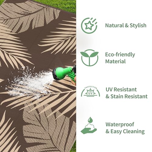 Outdoor Rug Waterproof Plastic Rugs for Patio