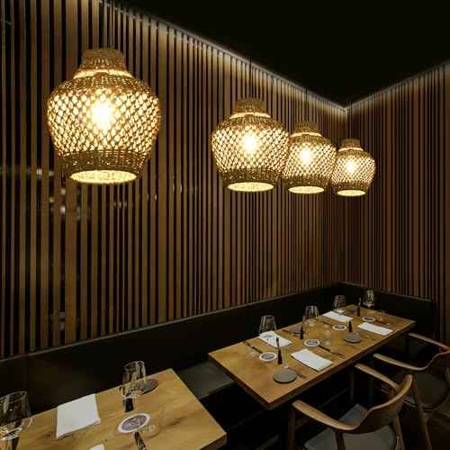 2 Pack Rattan Pendant Light (2 Count)