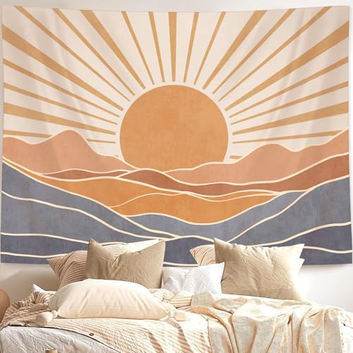Boho Sun Tapestry Sunset Wall Tapestry