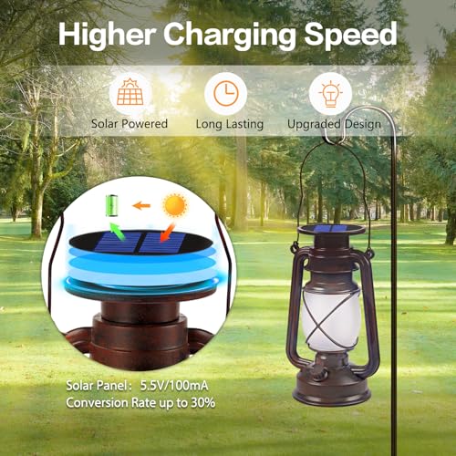 Solar Lanterns Outdoor Waterproof (2 Count)