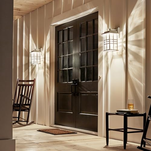 Beacon Square 14.25" Outdoor Wall Light in White