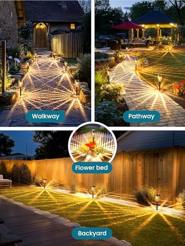 Solar Lights Outdoor Waterproof (4 Count)