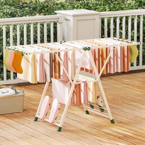 Foldable Metal Clothes Drying Rack
