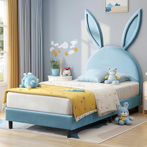 Twin Size Bed Frame with Storage Organizer