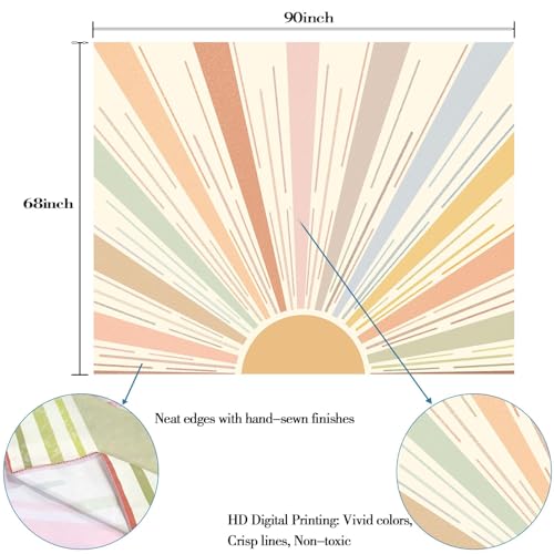 Boho Sun Tapestry Wall Hanging