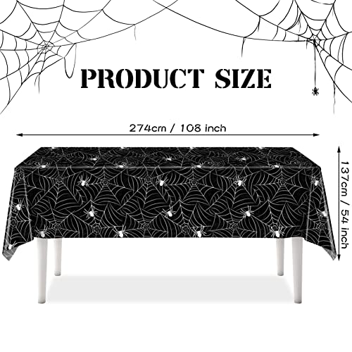 3 Pack Halloween Tablecloth Rectangular Table Halloween Party Decorations (3 Count)