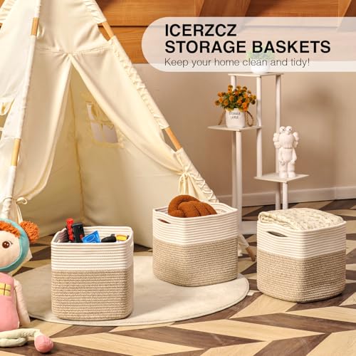 13 Inch Cube Closet Storage Bins (3 Count)