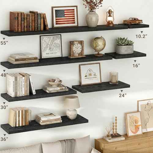 10 Inch Deep Floating Shelves 30x10” Set of 2 (2 Count)