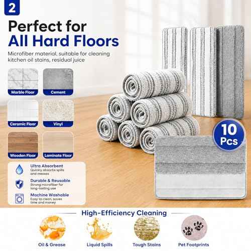 Blueark Replacement Mop Pads (10 Count)
