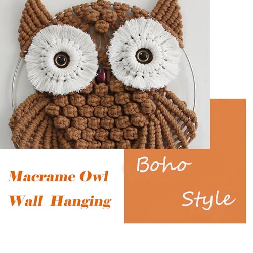 Owl Macrame Wall Hanging