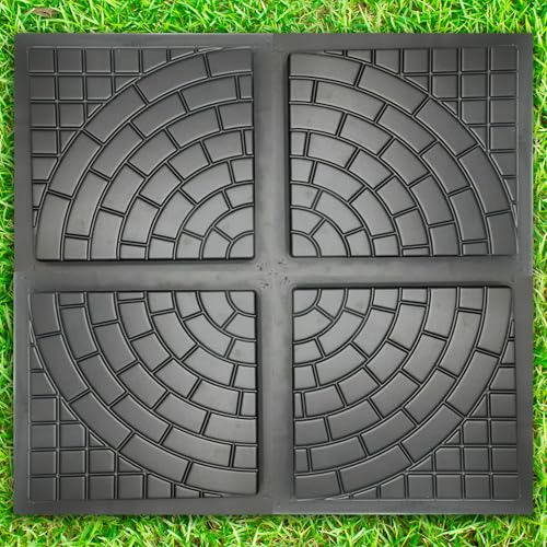 Plastic Molds Concrete Set Patio Paving Mold 4 pcs
