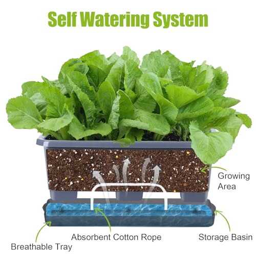 Window Box Planter 8 Pcs (8 Count)