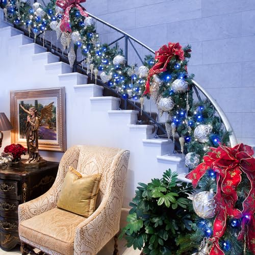 66ft 200 LED Blue and White Christmas Lights