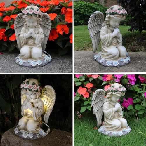Solar Angel Garden Statues Outdoor