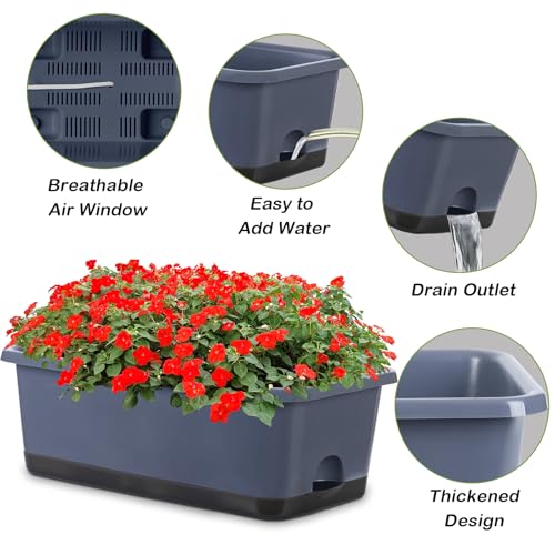 Window Box Planter 8 Pcs (8 Count)