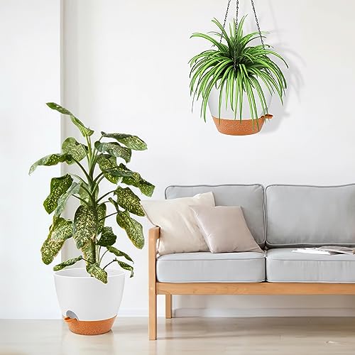 12 Inch Self Watering Hanging Planter