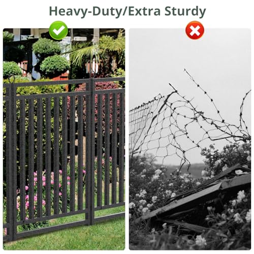 Decorative Garden Fence Metal Dog Fence Outdoor for Yard (1440 sq ft sq ft)