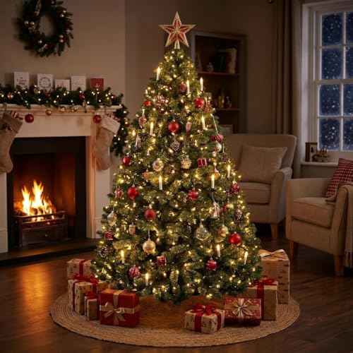 4.5ft Unlit Fraser Fir Wide Artificial Christmas Tree