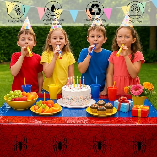 3 Pack Spider Theme Tablecloths (3 Count)
