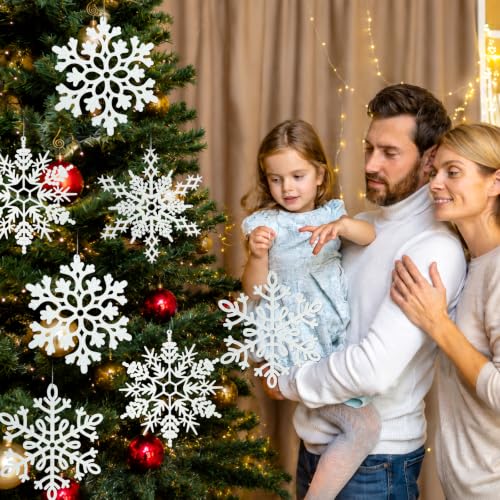 12pcs Large Christmas Snowflakes Decorations (12 Count)