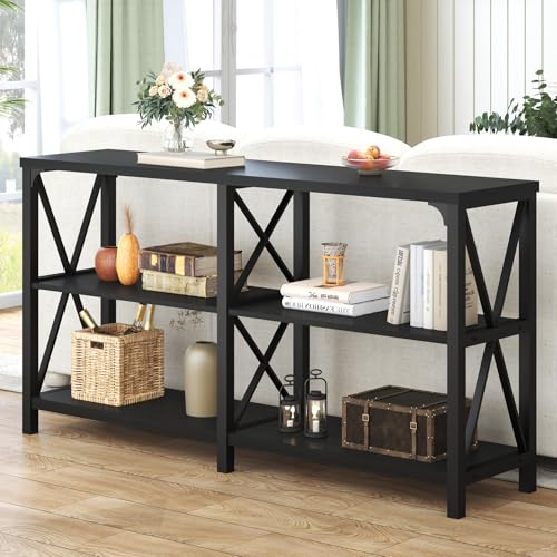 Black Sofa Table for Entryway