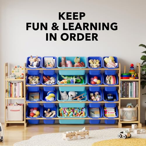 Toy Storage Organizer with 6 Shelves and 20 Bins