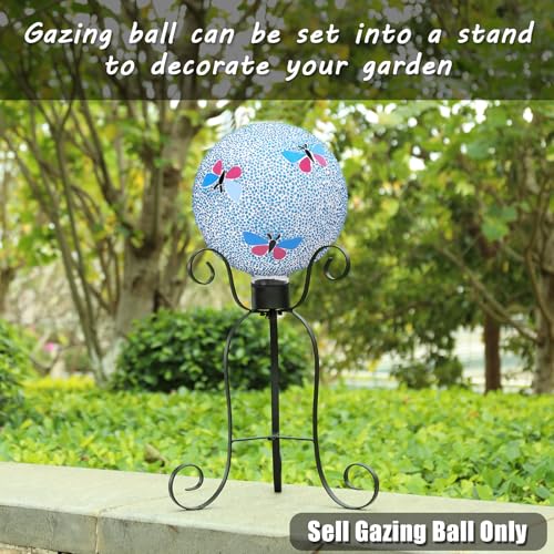 Gazing Ball 8" Glass Gazing Balls Sphere for Garden Lawn Outdoor Ornament Yard Decorative