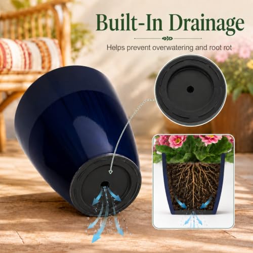 Set of 3 Tall Planter