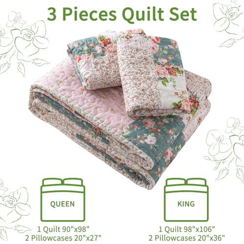 Farmhouse King Size Quilt Bedding Set