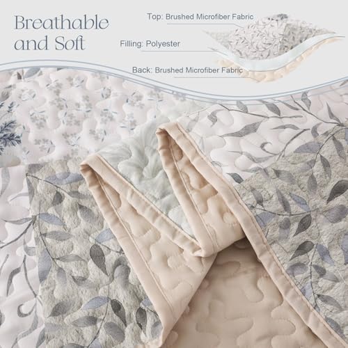 Reversible Boho Quilts Queen Size Gray