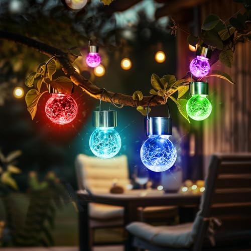 Solar Hanging Lights Outside Solar Christmas Decoration Light 16Pc (16 Count)