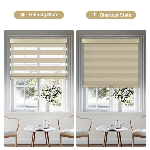 Cordless Zebra Blinds for Windows