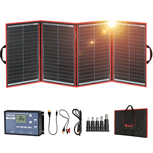 200W Portable Foldable Solar Panel Kit with Charge Controller