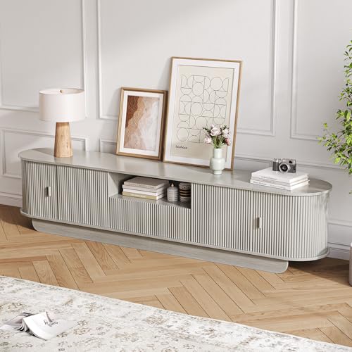 86.6'' Fluted TV Stand for 55