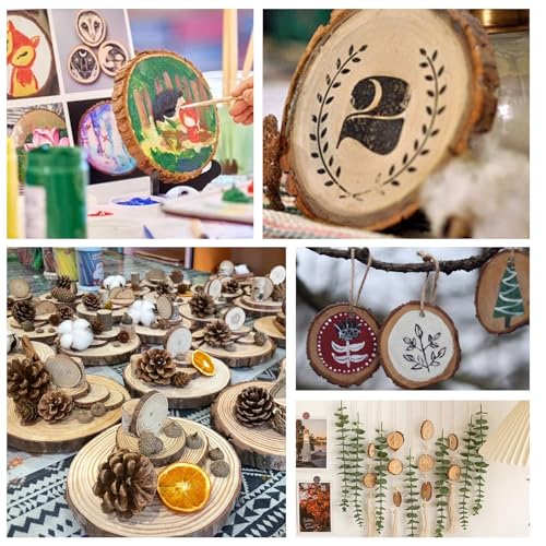 30 Pack Wood Slices for Crafts (30 Count)