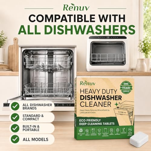 Dishwasher Cleaner + Washing Machine Cleaner Bundle (18 Count)