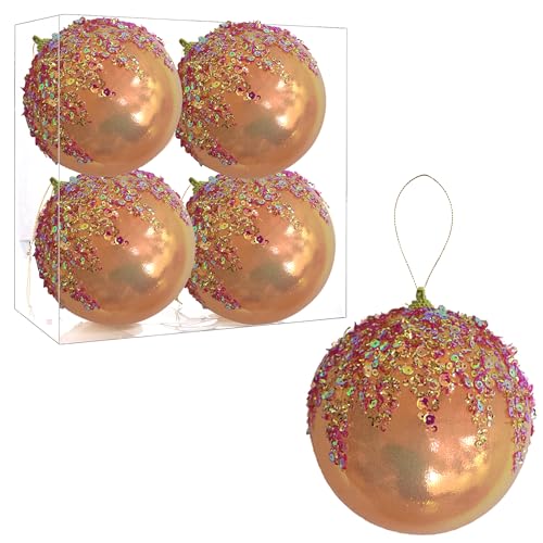 4Pcs Christmas Balls Ornaments (4 Count)